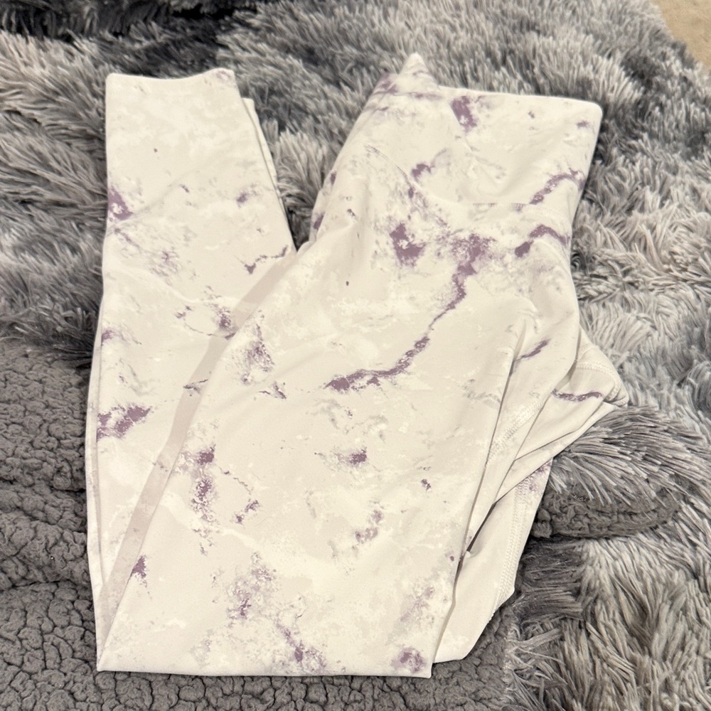 Old navy Purple and White Marble Leggings